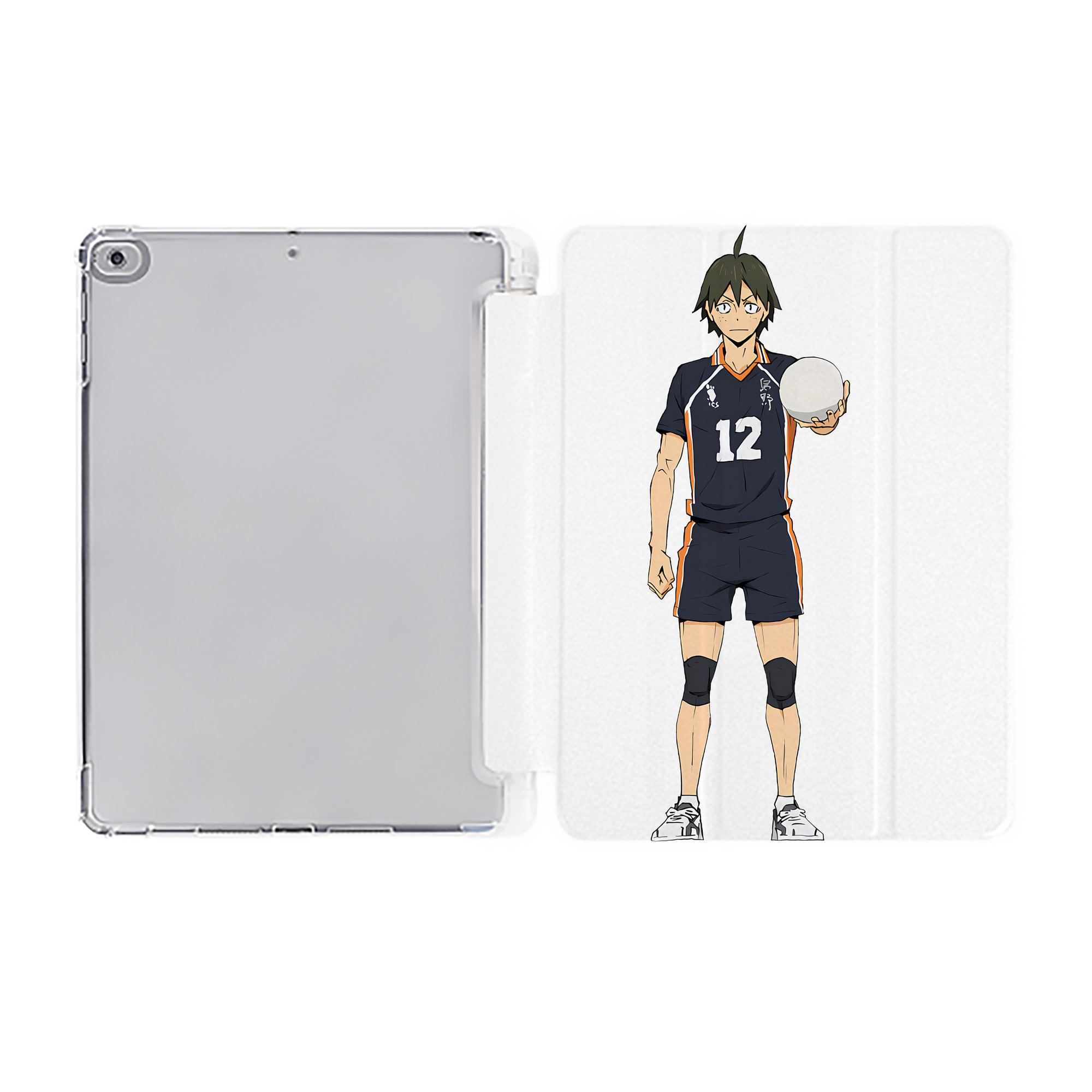 （画像用） ハイキュー!! Haikyu!! IPad ケース ペン収納付き 三つ折りスタンド PUレザー×シリコン 対応機種9.5/10.5/10.9インチ